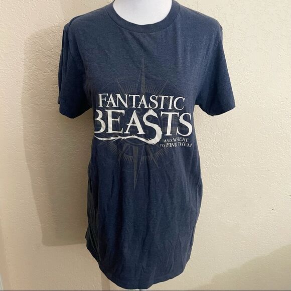 Blue Womens Fantastic Beasts and Where to find them shirt - Picture 1 of 5